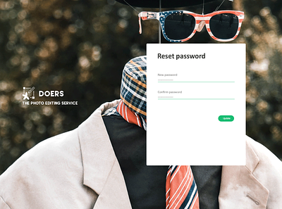 Reset password page button graphic design interface ui