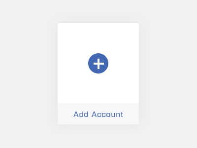 Add Account add account button facebook uiux