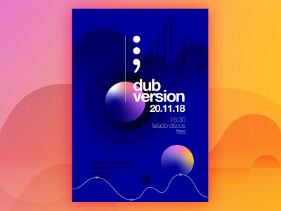 Dubversion Mockup Dribbble bold challenge concept design draft day graphic graphic design poster a day poster challenge