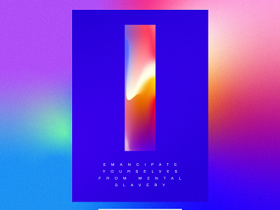 Emancipate Yourselves bold color concept design gradient gradient color graphic graphic design poster poster a day poster art