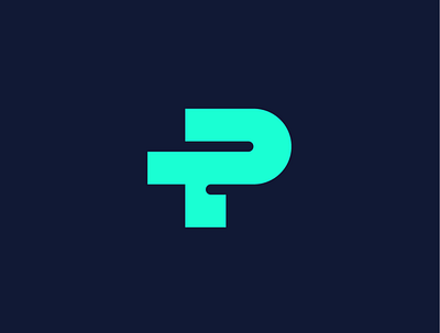 Letter P letter logomark symbol