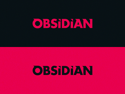 VIVID OBSIDIAN Typography abstract branding design esports graphic design lettering logo logomark obsidian professional symbol typographic typography word