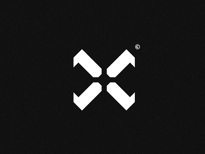 EXERTUS Logo abstract black branding design esports illustration letter logo logomark monogram professional simple symbol ui white x y2k