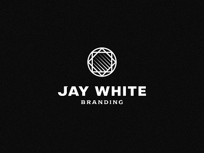 Jay White Branding abstract branding design diamond graphic design jay logo logomark luxurious modern professional symbol white