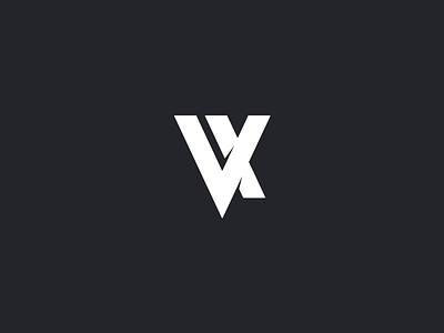VX Logo branding logo logomark professional sleek typography vx