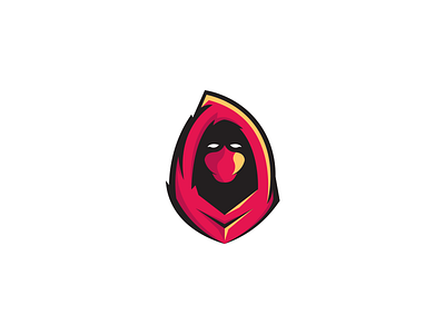 Hooded Assasin Mascot assasin esport esports eyes hooded logo mascot mask professional red shrouded yellow