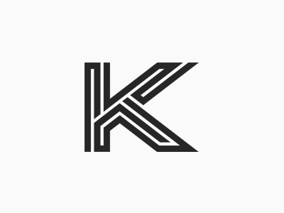 Kekzi k logo logo logo design modern k logo
