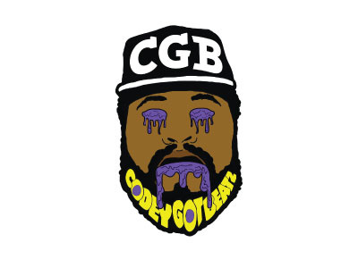 CGB Logo califorina freelance graphic designer hand drawn hip hop illustration las vegas logos photoshop west coast