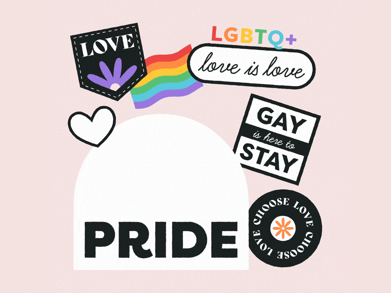 pulse gay pride stickers