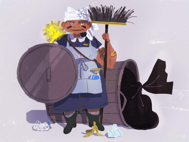 Kleen Warrior by Lia Tin on Dribbble