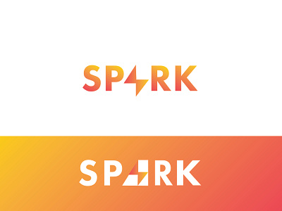 Spark clean design color design gradient logo minimalist logo vector