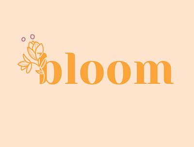 Bloom Logo bloom branding clean design color design fashion flower logo minimal simple typography vector