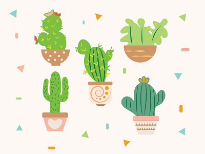 Cactus Fiesta by Irenes Olivas on Dribbble