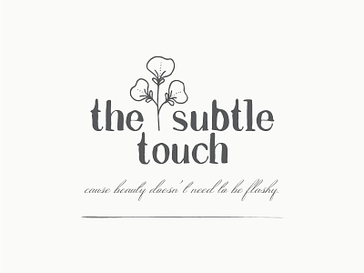 Subtle Touch branding design identity illustrator logo