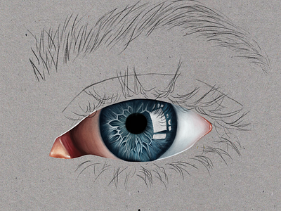 Realistic Eye - Digital Painting digital art digital painting drawing graphic design illustration instagram painting procreate realistic