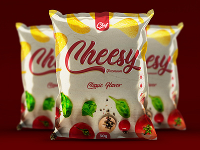 Cheesy - Potato Chips Packaging