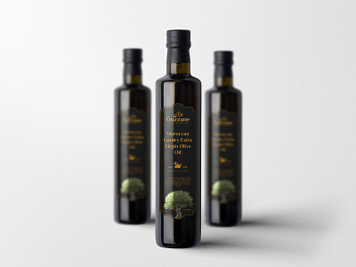 Ouzzan - Premium Olive Oil Label Design branding design labeldesign olive oil package design packaging