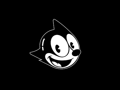 felix the cat X astro boy cat illustration space