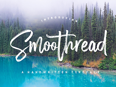 Smoothread Font art brushfont calligraphy font fonts graphic handmade handpainted lettering typeface typography