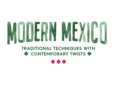 Modern Mexico Typography avocados branding design illustration logo design typography