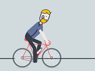 Going into the weekend like.... animation beard bike friday funnelbox illustration weekend
