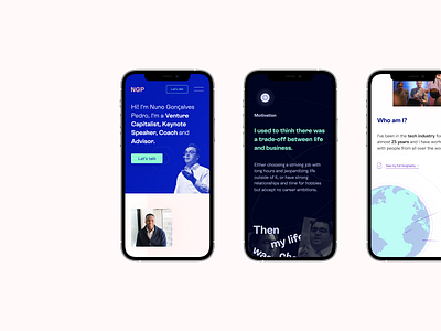 NGP ✸ Mobile branding design illustration landing page mobile ui ux webflow website website design