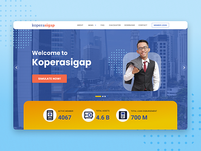 Koperasigap - Landing Page