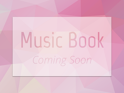 Music Book - Coming Soon