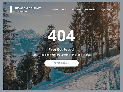 Snowboard Summit Conditions - 404 Error