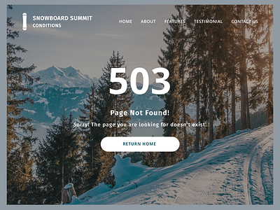 Snowboard Summit Conditions - 503 Error