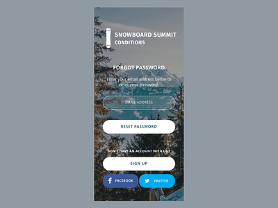 Snowboard Summit Conditions - Forgot Password