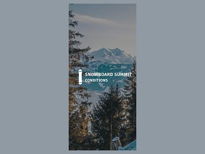 Snowboard Summit Conditions - App Splash Screen