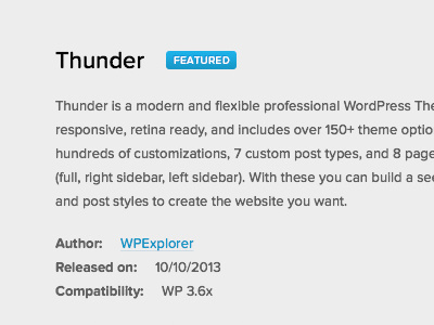 WPExplorer - Featured Theme wordpress wpexplorer