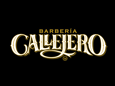 Callejero barber shop barberia logo urban