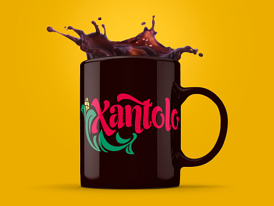 Logo Xantolo branding coffee design logo mug xantolo