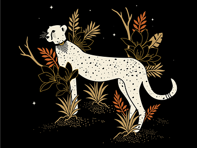 Cheetah atx celestial cheetah design designer illustrator mystical