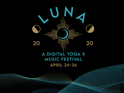 LUNA branding design graphic designer illustrator logo logo designer music festival mystical