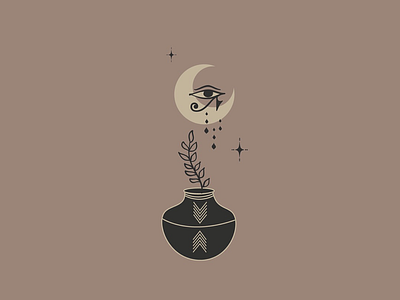 🌙🌿 alchemy design graphic design illustrator vector art