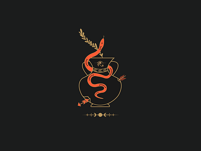 Snake Oil alchemy atx design graphic design illustrator serpent vector vector art