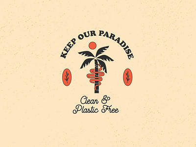 Paradise atx badge design branding design graphic design illustrator vector vector art