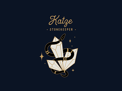 Katze Stonekeeper atx design graphic design illustrator logo logo design mysticism