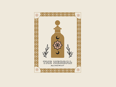 The Herbal Alchemist alchemy badgedesign branding design graphic design illustrator logos mysticism