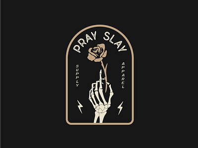 Pray Slay atx badgedesign branding design graphic design illustrator logo design