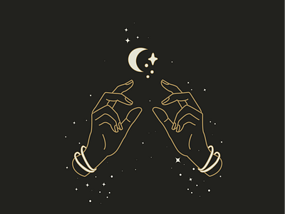 Mystical Hands II atx branding design graphic design illustrator logodesign mysticism