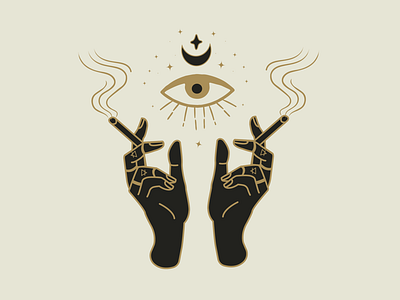 Mystic hands atx branding design graphic design logo mysticism