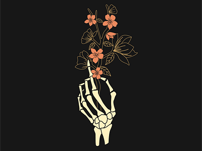 Floral Skeleton by Daphna Sebbane on Dribbble