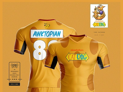 U-365 : The CatDog advertising apparel brand branding campaign design cartoon catdog design illustration jersey design jersey mockup jerseys marketing merchandise nickelodeon nicktoons sports design sportswear typography