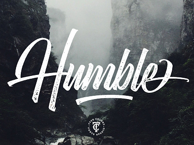Humble calligraphy display element font handlettering header lettering logotype typeface ui web