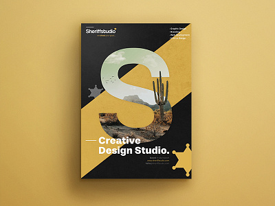 Sheriffstudio Poster 2017 creative desert design gold marrakech poster sheriff studio western