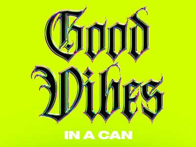 Good Vibes Text design illustration text